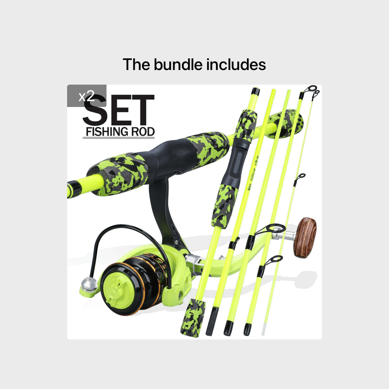 Sougayilang Fishing Rod Set Travel Fishing Combo