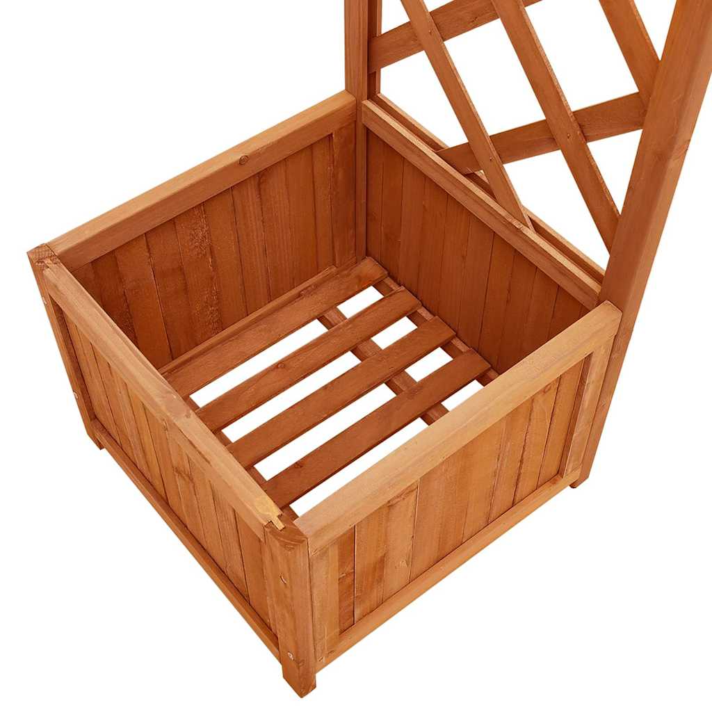 Garden Pergola with Flower Box, Solid Fir Wood,   Garden Pergola