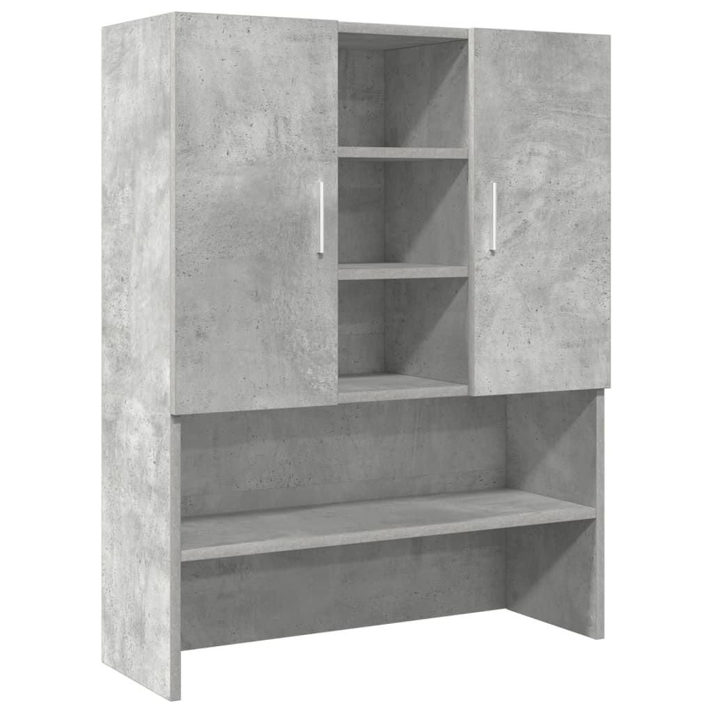 washing machine cabinet, concrete grey, 70.5x25.5x90 cm