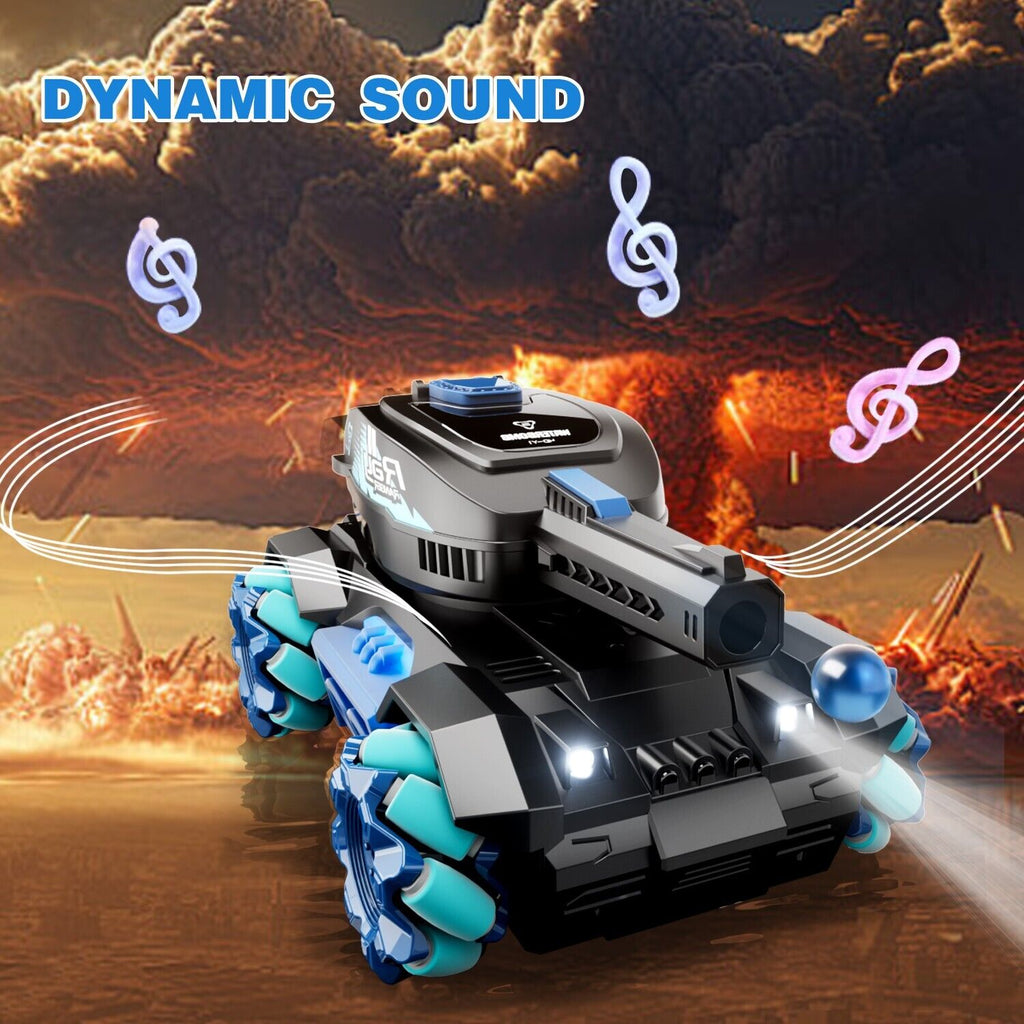 DE  Y1 RC Tank Shooting Gesture Sensing Rc Stunt Car With Light Music