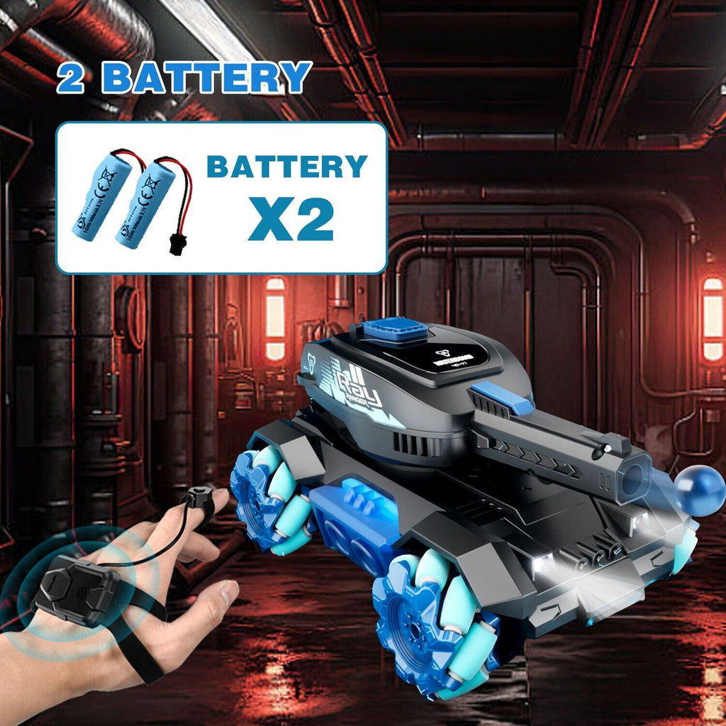 DE  Y1 RC Tank Shooting Gesture Sensing Rc Stunt Car With Light Music