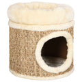 Cat House with Luxurious Cat Bed 33 cm Seagrass