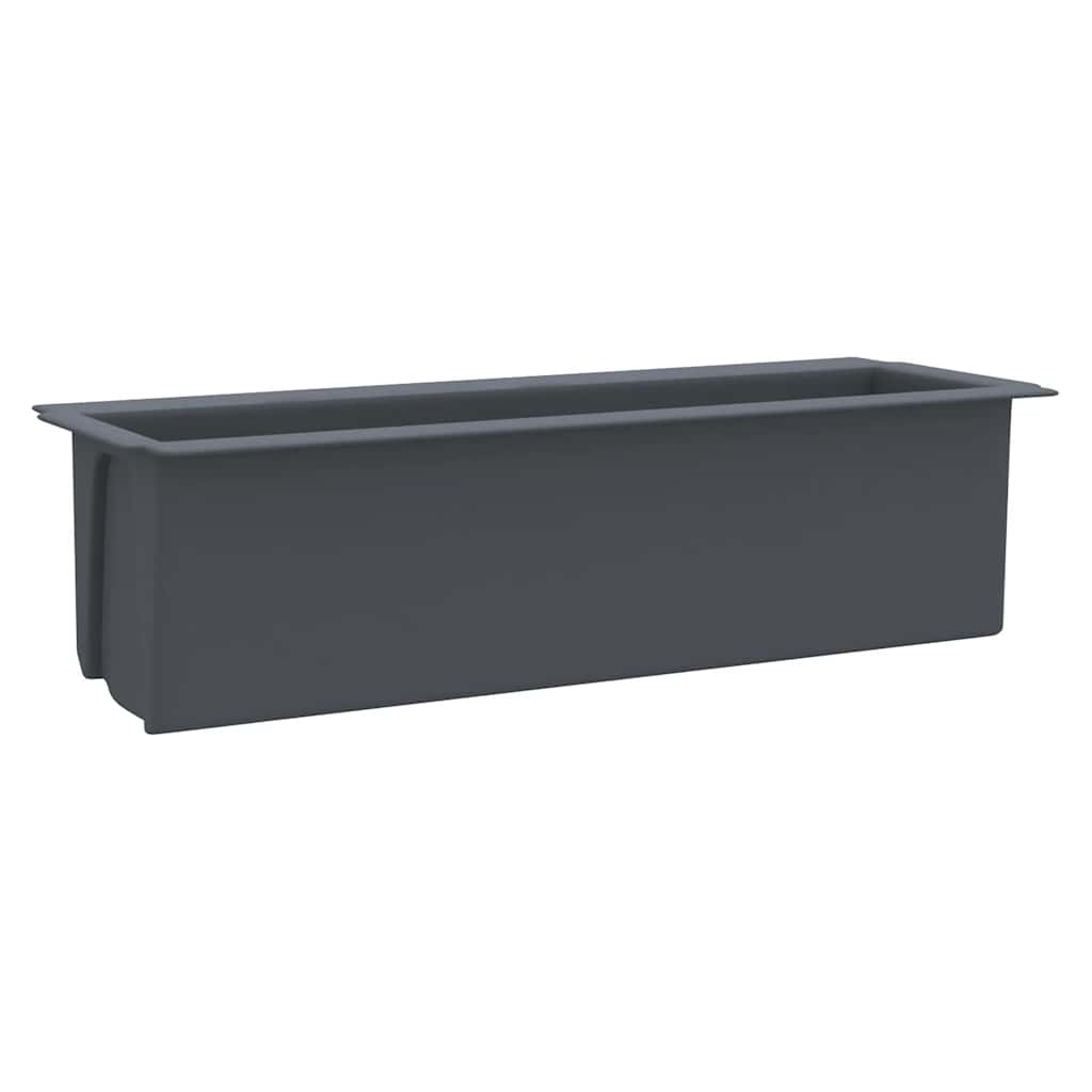 planter box for Euro pallets, 12 pieces, grey, 36x13.5x9.5 cm, PP