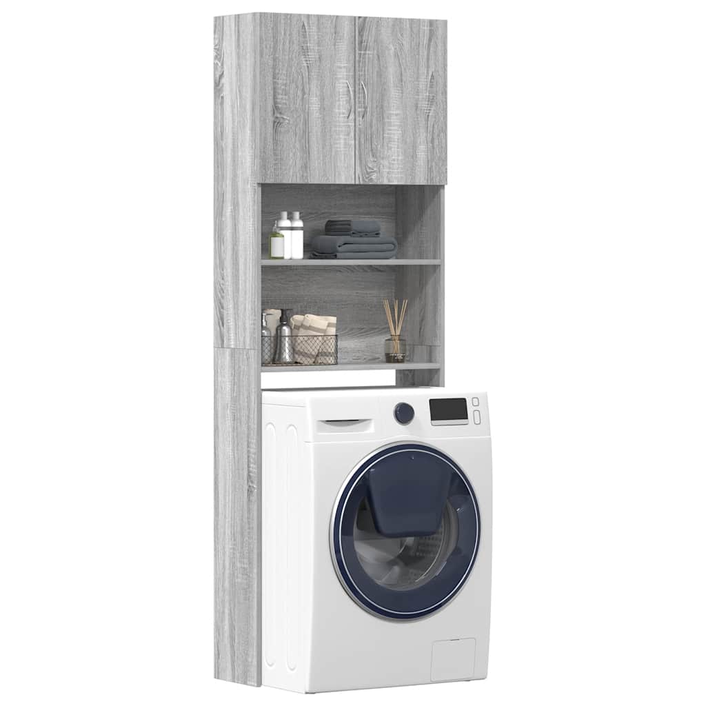 washing machine cabinet 64x wood-based material   washing machine cabinet oak look 64x