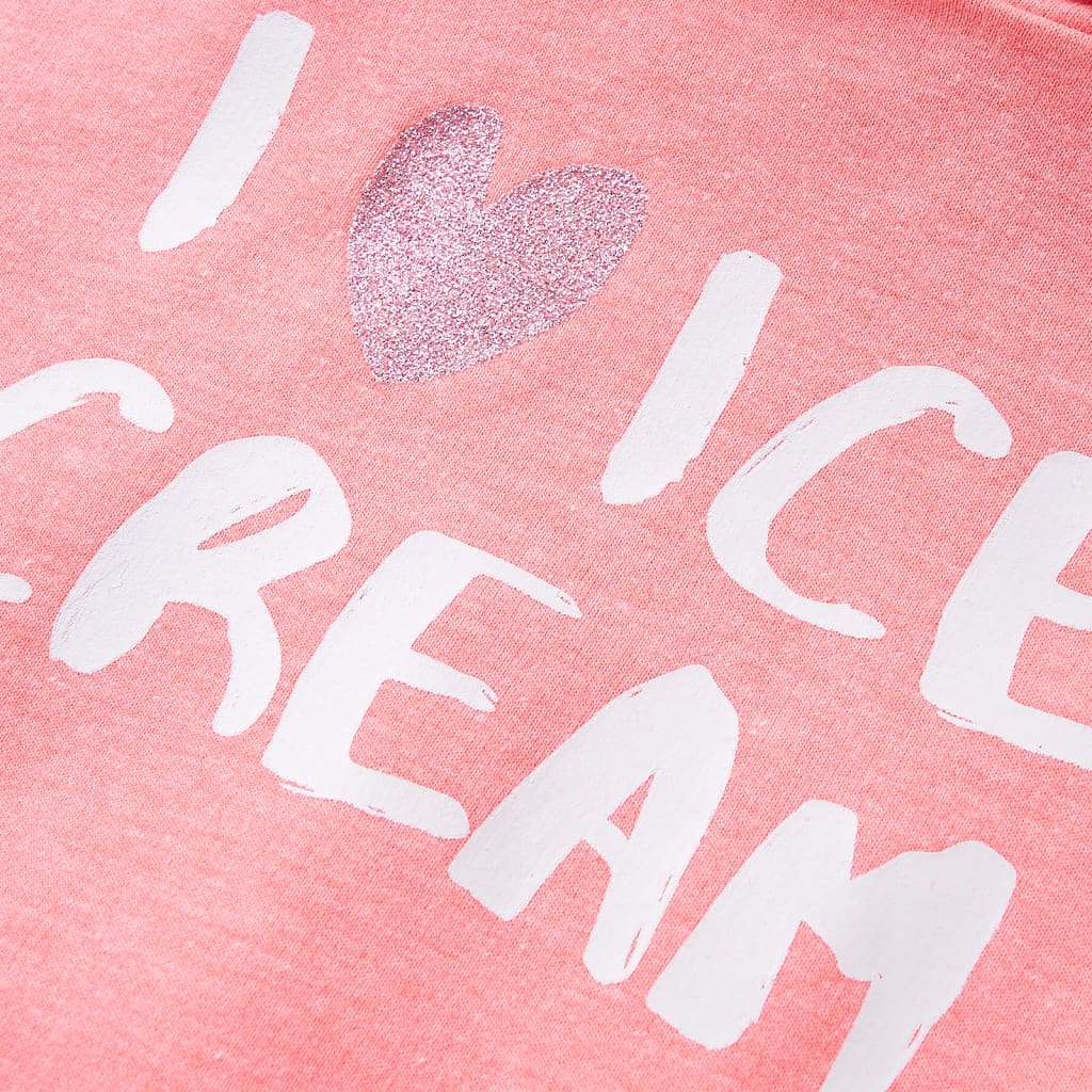 Children's light pink hoodie, size 104; Children's light pink hoodie, size 116; Children's light pink hoodie