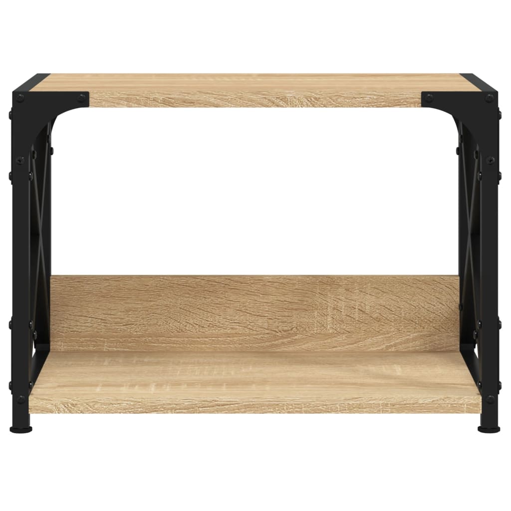 Printer Stand with 2 Shelves, Sonoma Oak, 44x26x31.5 cm