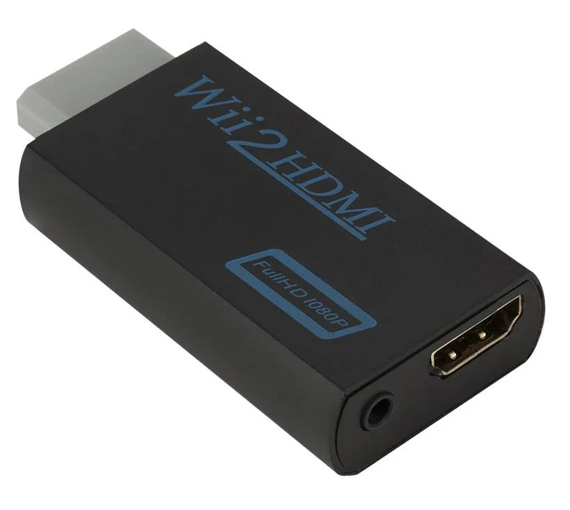 WII To HDMI Adapter  Full HD 1080P WII To HDMI Wii 2 HDTV Converter Wii To HDMI Adapter 3.5mm Audio for HDTV Monitor Display PC
