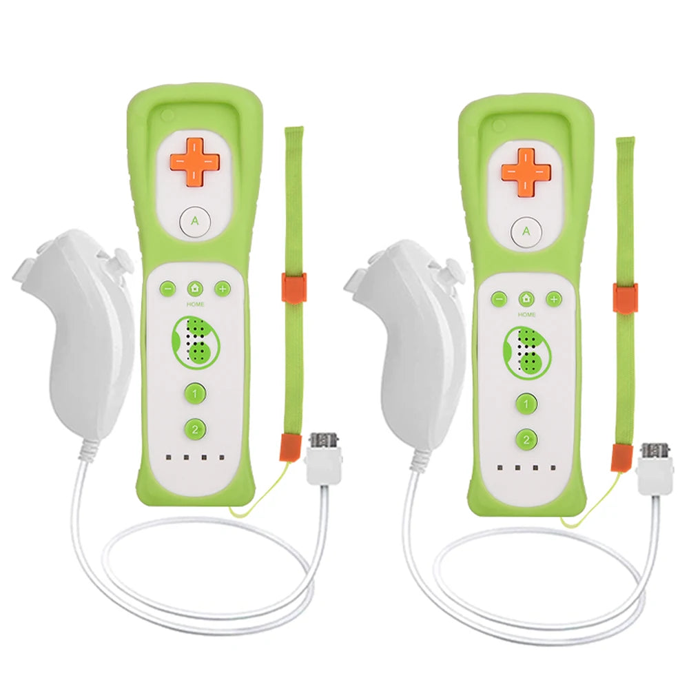 2PCS Controller for Wii Remote Controller Gamepad with Motion Plus For Ninetend Wii/Wii U Wireless Gamepad for Wii Games Console