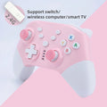 Switch Pro gamepad  supports switch console with dual motor vibration, pink game controller supports PC win10