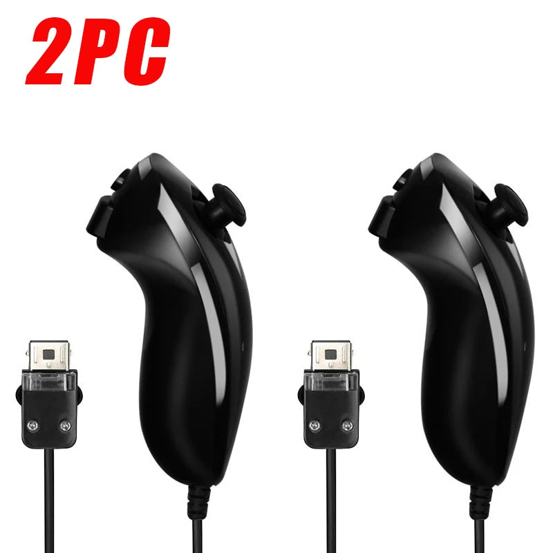 Compatible with Nintendo Wii & Wii U Game Gamepads Nunchuck Controller Joystick Gamepad Replacement for wii Nunchuck Controller
