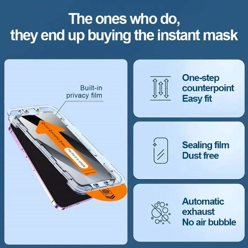 5Pcs For iPhone 17 8K Dust Free Installation Tempered Glass For iPhone 17/17 Air/17 Pro/17 Pro Max/ Privacy Screen Protector