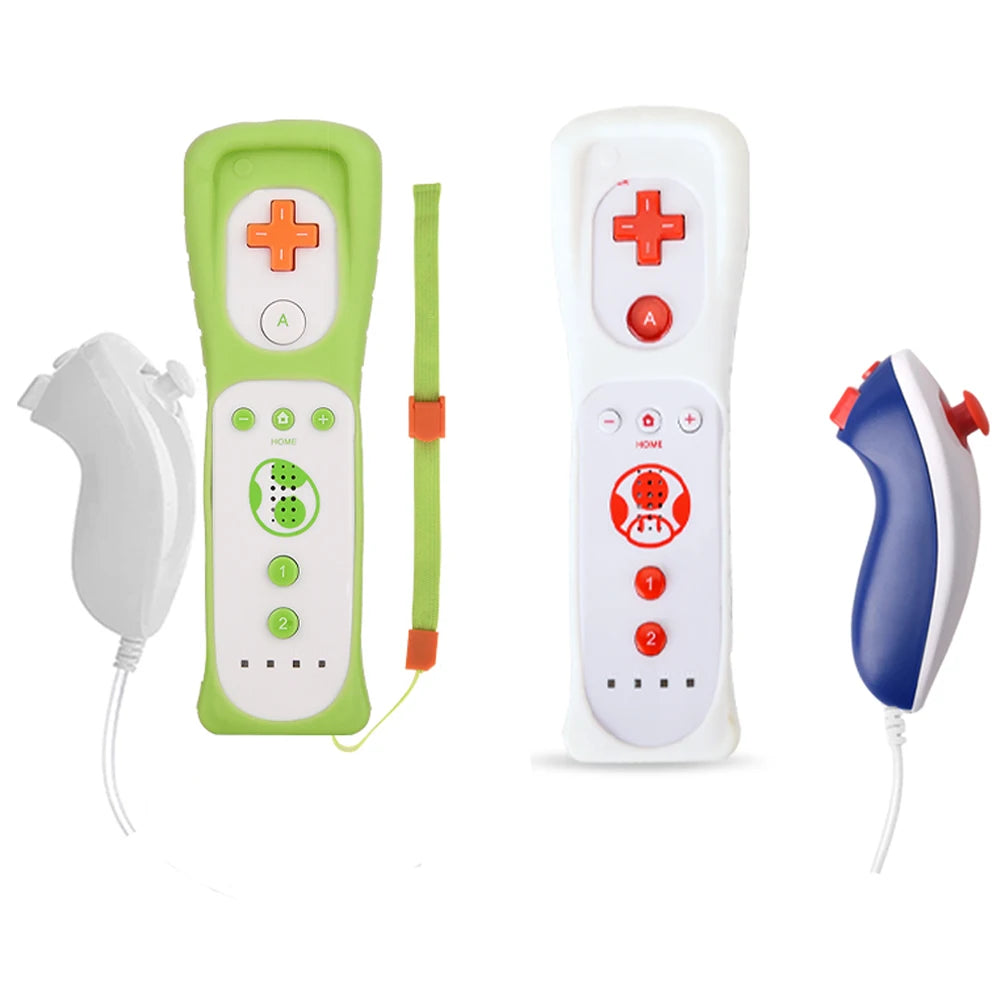 2PCS Controller for Wii Remote Controller Gamepad with Motion Plus For Ninetend Wii/Wii U Wireless Gamepad for Wii Games Console