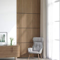 Acoustic Wall Panels, 8 pieces, 60 mm slats, oak veneer