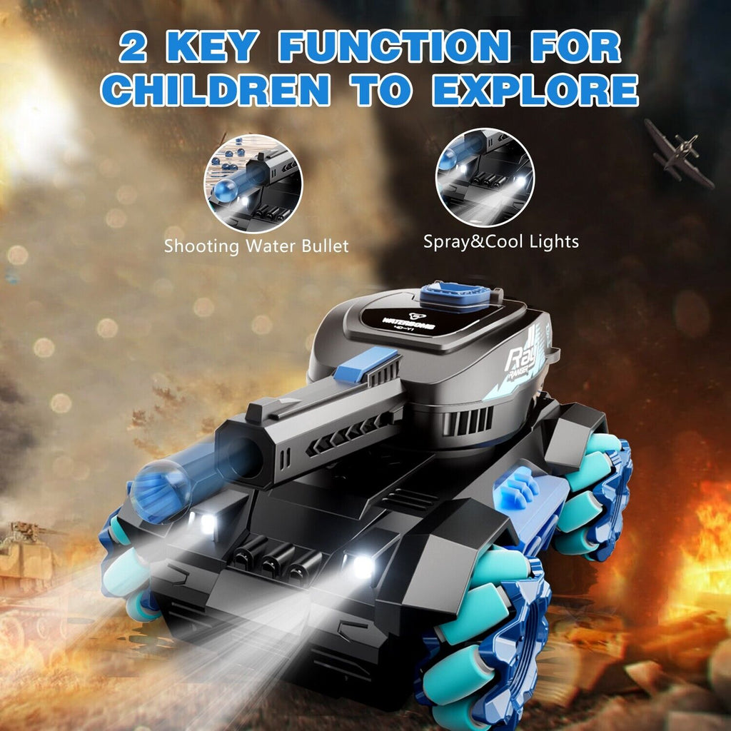 DE  Y1 RC Tank Shooting Gesture Sensing Rc Stunt Car With Light Music