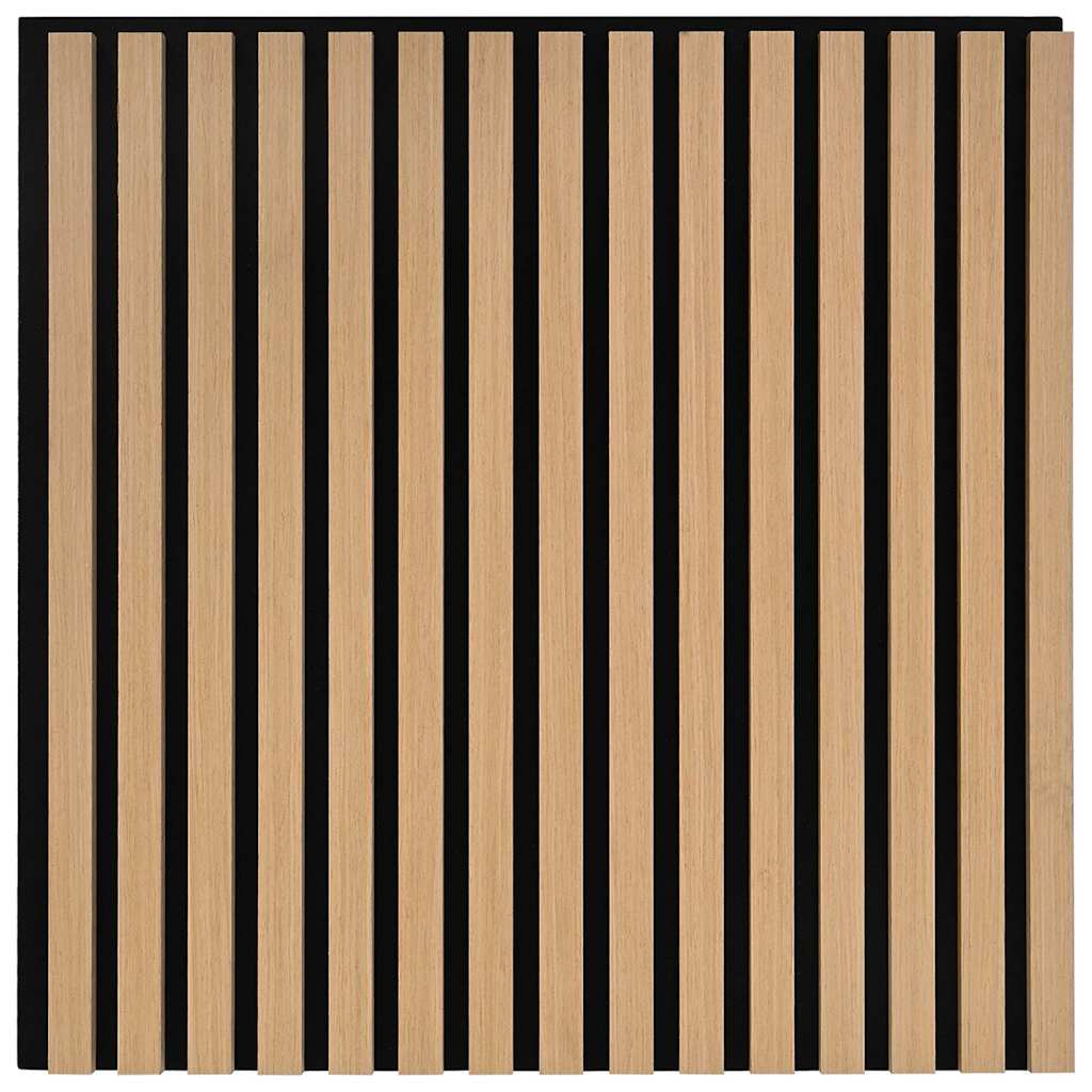Acoustic Wall Panels, 8 pieces, 60 mm slats, oak veneer