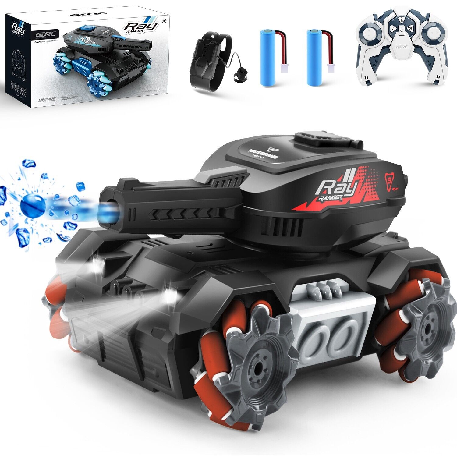 DE  Y1 RC Tank Shooting Gesture Sensing Rc Stunt Car With Light Music