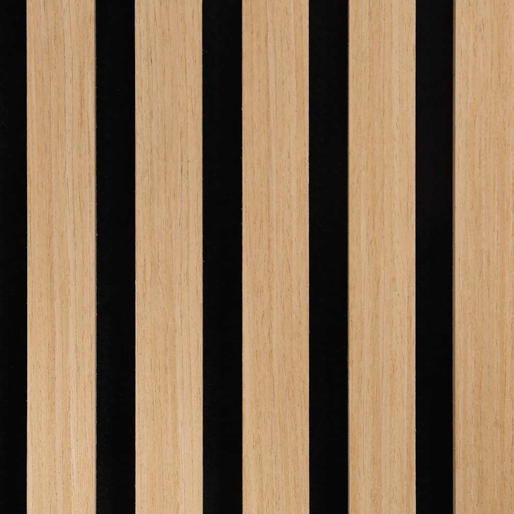 Acoustic Wall Panels, 8 pieces, 60 mm slats, oak veneer