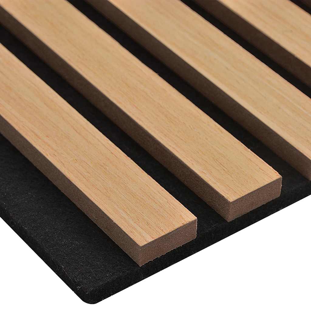 Acoustic Wall Panels, 8 pieces, 60 mm slats, oak veneer