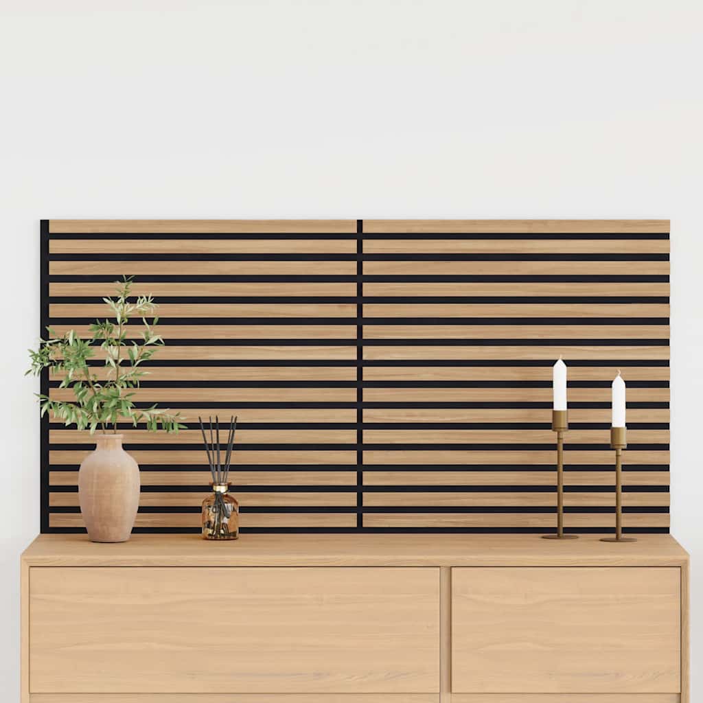 Acoustic Wall Panels, 2 pieces, 60 mm slats, oak veneer
