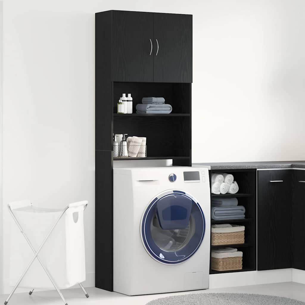 washing machine cabinet 64x wood-based material   washing machine cabinet oak look 64x