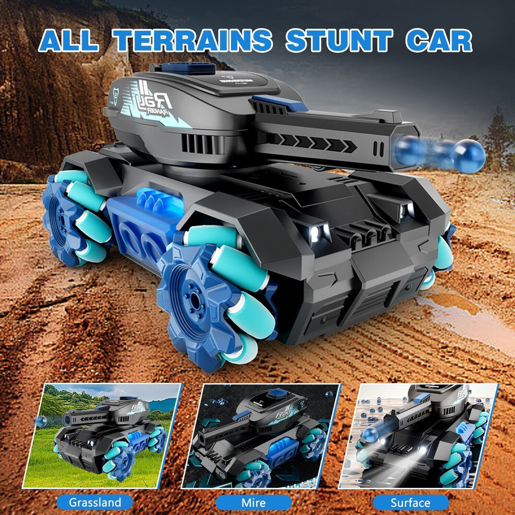 DE  Y1 RC Tank Shooting Gesture Sensing Rc Stunt Car With Light Music